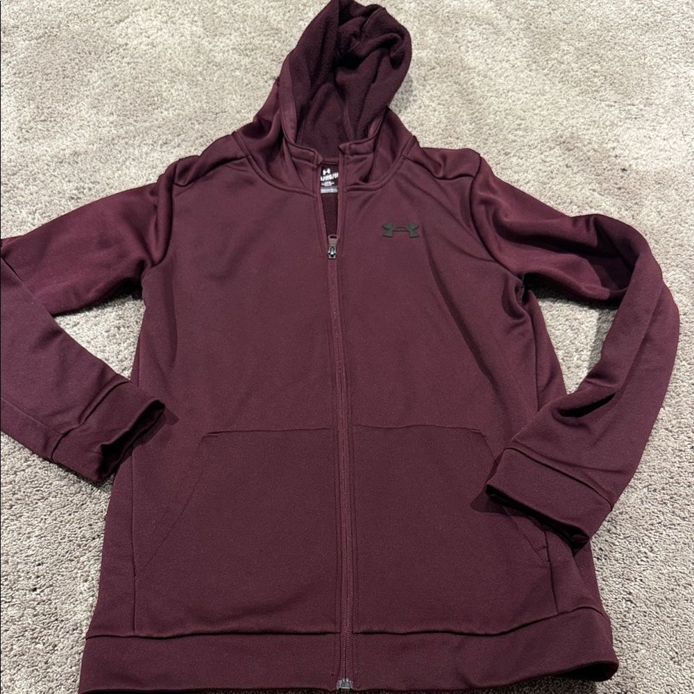 Under armour zip front hoodie! NWOT! Youth XL